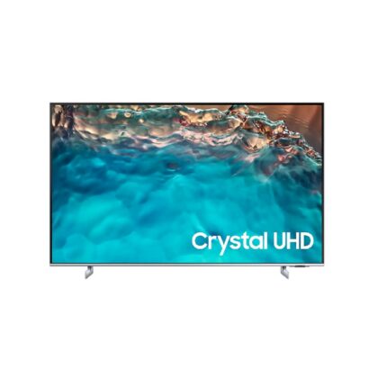 Televisor Samsung FLAT LED Smart TV 65 pulgadas Crystal UHD 4K  /3,840 x 2,160 / DVB-T2 /LAN/ Bluetooth/ AirPlay 2 / Bixby desde el control /modo ambiente/ Modo Juego/ HDMI x 3/ USB x2 /abre y edita archivos de Office/ control de voz/Garantía 1 año